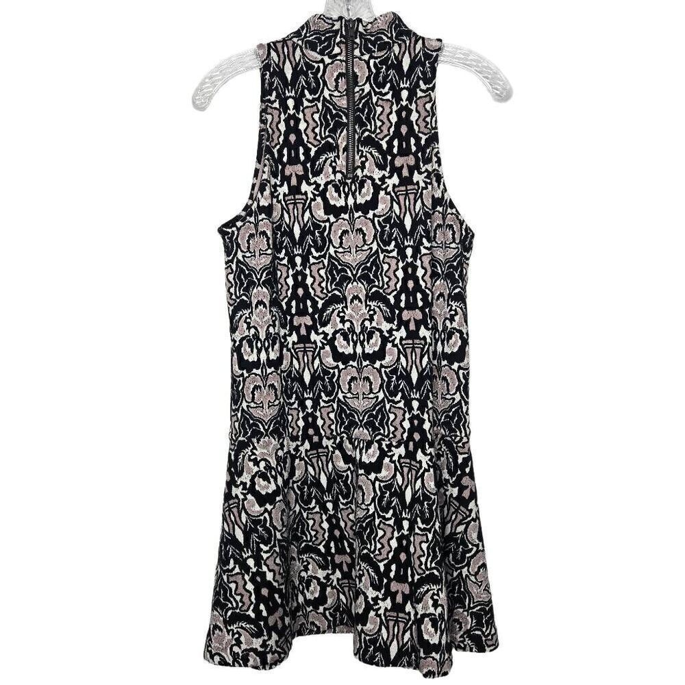 Free People Amelia Jacquard Mock Neck Sleeveless Mini Dress Size Small - Picture 6 of 9